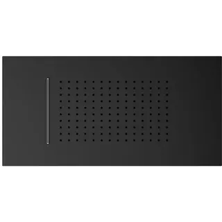 Mariner Edelstahl-Regenpaneel für Deckeneinbau mit 2 Funktionen B: 600 schwarz matt (WLS3952-NO)