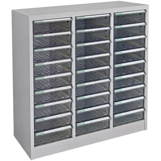 Proregal Kobra Schubladenschrank 88 x 80 x 35 cm Lichtgrau