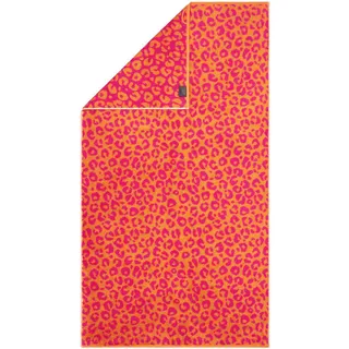 CAWÖ Two-Tone Leo Duschtuch 80 x 150 cm pink