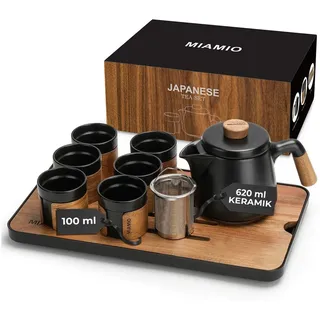 MiaMio Japanisches Tee Set Schwarz 0,62 l