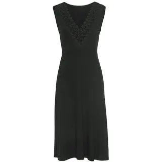 LASCANA Jerseykleid Kleid Schwarz 46