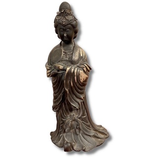 Asien LifeStyle Buddhafigur Japanische Geisha Figur (37cm) Bronze Skulptur