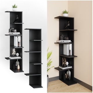Vicco Bücherregal Standregal Eckregal Tera ANT 6 Etagen Wandregal Nischenregal