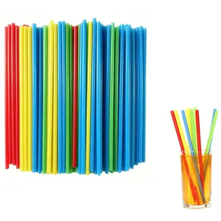 100 Stück Party Strohhalme,Wiederverwendbare für Cocktail,Saft, Geburtstag,Hochzeit,(strohhalme 23 cm lang)