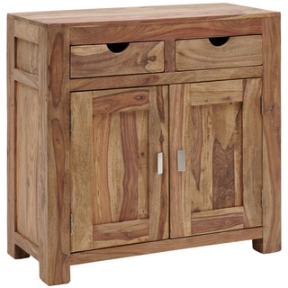 Wolfmöbel Kommode Yoga Holz Braun Sheesham