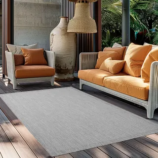 Ayyildiz Giza 1410 Outdoor-Teppich 80 x 150 cm Grau