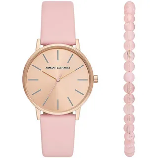 Armani Exchange Lola SET Damenuhr + Perlenarmband