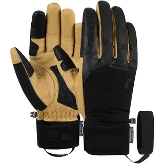 Skihandschuhe REUSCH "Lleon R-TEX XT" Gr. 8, schwarz (schwarz, beige) Damen Handschuhe Sporthandschuhe