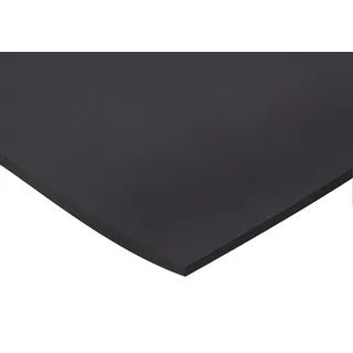 Gummiplatte, schwarz, 1 m x 3 mm x 600 mm