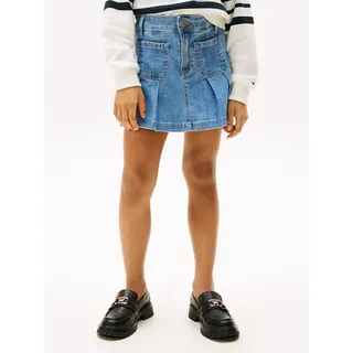Tommy Hilfiger Faltenrock DENIM SKIRT PLEATED in blauer Waschung blau 6 (116)