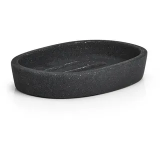Zeller Seifenschale Dark Stone Badaccessoires Schwarz