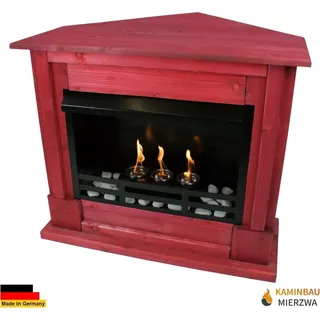 Gelkamin Ethanolkamin Kaminofen Eckkamin Apollo Premium - Rot