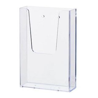 helit Wandprospekthalter transparent 1/3 DIN A4