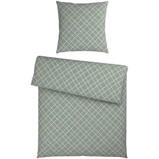 Esposa Bettwäsche, Grün, Textil, Abstraktes, 155x220 cm, atmungsaktiv, hautfreundlich, schadstoffgeprüft, Schlaftextilien, Bettwäsche, Bettwäsche, Flanell-Bettwäsche
