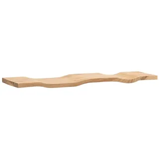 Wandregal Akazie 80 cm, schwebendes Wellenform-Regal aus Massivholz