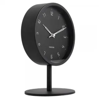 Karlsson Uhr Tischuhr Stark Iron Matt Black