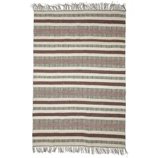 Bloomingville Teppich Bloomingville Läufer aus Jute mehrfarbig, L180xB120 cm gestreift beige|braun