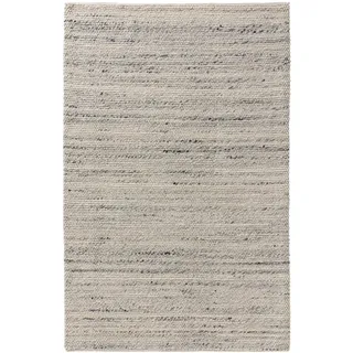 benuta Pure Wollteppich Beads Hellgrau 80x150 cm - Naturfaserteppich aus Wolle