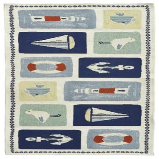 sander table + home Tischläufer Kleiner Gobelin Tischläufer Montauk mit maritimen Muster beige