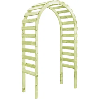 pedkit Gartenpergola Holz, Rankhilfe Rosenbogen Holzpergola Bogendesign, Kiefernholz Imprägniert 130 x 60 x 230 cm (L x B x H)