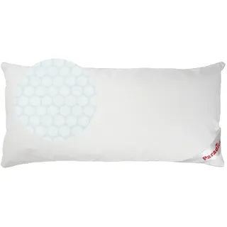 Paradies Kopfkissen Softy Cool Dream, Füllung: Polyester, Bezug: 52% Polyester, 48% Baumwolle mit Silikonbeschichtung mit paraffinhaltigen Mikrokapseln unterlegt mit 100% Baumwolle, Kühlkissen, kühlend & temperaturregulierend 40 cm x 80 cm