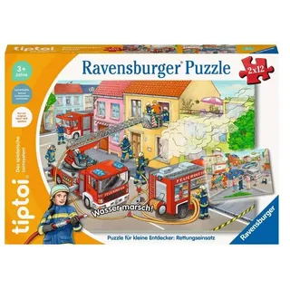 Ravensburger tiptoi - Puzzle Puzzle für kleine Entdecker: Rettungseinsatz, Puzzle für Kinder ab 3 Jahren, für 1 Spieler