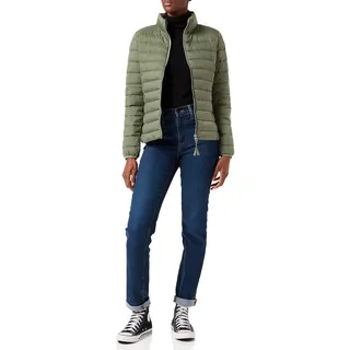 S.Oliver Leichte Jacke mit Steppung und Stehkragen Khaki 48
