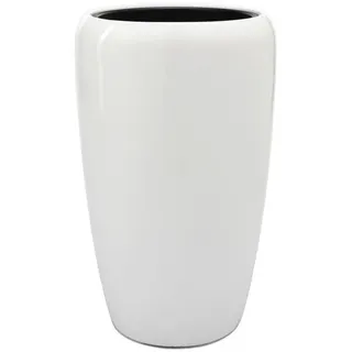 Flingora Bodenvase Gloria, mit Einsatz - Fiberglas - Indoor & Outdoor - Weiß - Höhe 68 cm weiß