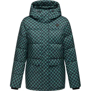 Ragwear Wikesh Print Hahnentritt grün 36