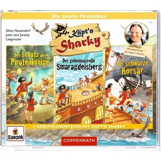 Coppenrath Verlag CD-Hörspiel: Käpt'n Sharky – Die zweite Piratenbox (3 CDs)