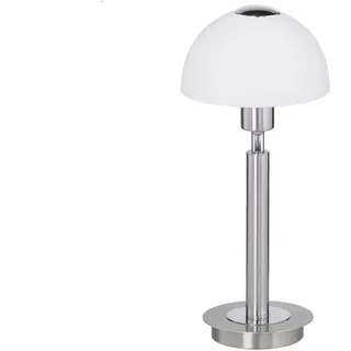 Action Tischleuchte, 1-flammig, Serie Amber, 1 x E14, 3 W, Höhe 29 cm, Durchmesser 14 cm, nickel matt 857501640000