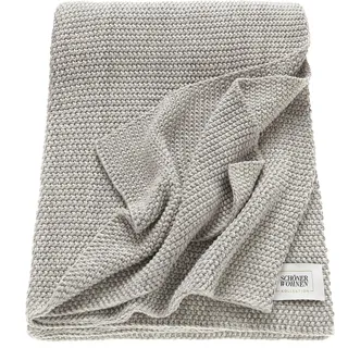 Schöner Wohnen Wohndecke Melange 130 x 170 cm Grau