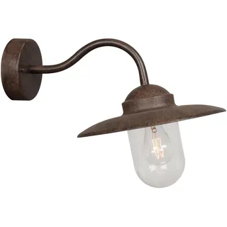 Nordlux Außenwandleuchte Edelstahl 27,0 cm E27 IP54 rostbraun