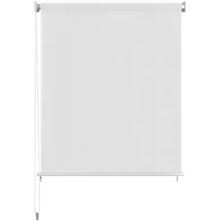 vidaXL Außenrollo 60 x 140 cm / Fenstergröße (Velux) weiß