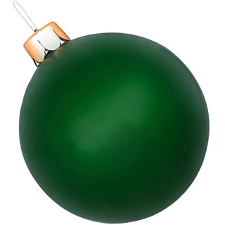 Groß Weihnachtskugeln, Aufblasbar Ball Weihnachtsdeko Kugeln Weihnachten Ball, Weihnachtskugel Party Weihnachtsbaum Deko Geschenk (45cm, Grün)