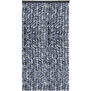 Türvorhang Flauschi, Arsvita, Ösen (1 St), Flauschvorhang 160x200 cm in Meliert blau - weiß - silber, viele Farben blau|silberfarben 160 cm x 200 cm