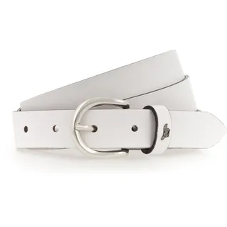 Mustang Damengürtel Leder 2,5 cm weiß 75