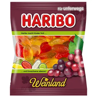 HARIBO Weinland Weingummi weich fruchtig leicht sauer 100g