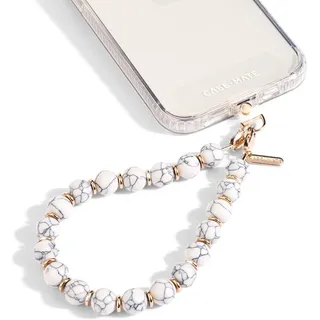 Case-Mate Handy-Anhänger mit Marmorperlen – abnehmbares Anti-Diebstahl-Armband – Freisprecheinrichtung für iPhone – Handykette Armband – passend für Galaxy, Pixel und mehr – weißer Marmor