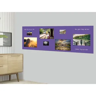 Magnetfolie | Haftgrund für Magnete | Magnettafel | Ferrofolie selbstklebend | beschreibbar, abwischbar, magnetisch | (lila, 120x100cm)