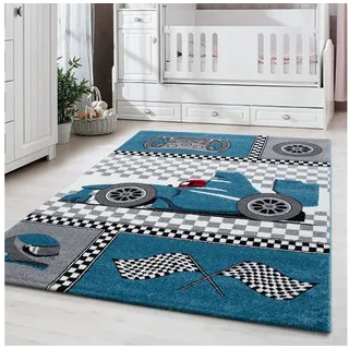 KADIMA DESIGN TASNA Kinderteppich 120 x 170 cm Blau