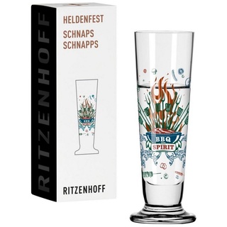 Ritzenhoff Schnapsglas Heldenfest, Glas, Mehrfarbig H:11.3cm D:3.5cm Glas bunt