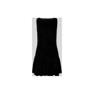 Minikleid mit U-Boot-Ausschnitt, Black, L