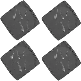 Outdoor Sofa Sitzkissenbezüge 1/2/4/6er Set 60x60 50x50 Wasserdicht Sitzkissenbezug mit Reißverschluss, Abnehmbar Bezüge für Gartenpolster Terrassenauflagen & L-Form Couch(B1,60x60x10cm (4pcs))