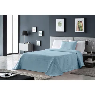 Tagesdecke OTTO HOME "Toscana", blau (hellblau), B:250cm L:280cm, Mischgewebe, Tagesdecken, Tagesdecke in verschiedenen Größen