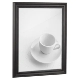 myposterframe Einzelrahmen Bilderrahmen Barock Helena, (1 Stück), 45x60 cm, Schwarz gemasert, MDF schwarz 45 cm x 60 cm