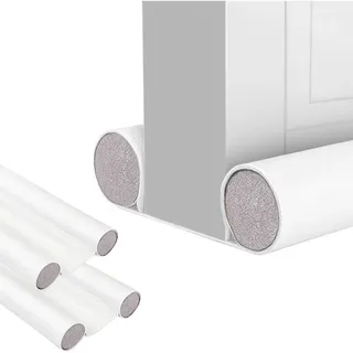 2x Isolierender Zugluftstopper, Verstellbares Kunstleder 32-94 Cm, Doppelte Schalldämmung, Für Türen Und Fenster