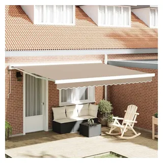vidaXL Markisenersatzstoff 4 x 3 m beige