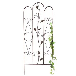 DanDiBo Ambiente Rankhilfe Metall 120 x 0 cm Braun