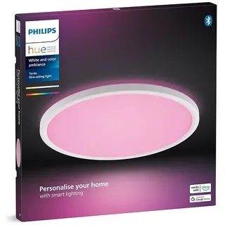 Philips Hue LED-Panel rund White & Color Ambiance Tento M (23 W, Ø x H: 42,1 x 3,07 cm, Weiß, RGBW)